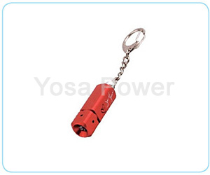 LED 4*AG13 Colored popular aluminium flashlight with key ring