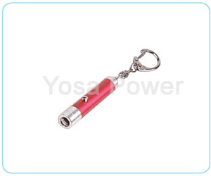 LED 3*AG13 Colorful popular aluminium flashlight with key ring