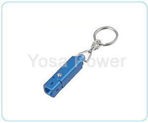 Key ring with colored 3*AG13 square LED promotional Aluminium flashlight