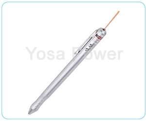 LED 3*AG13 aluminium pen torch with red laser