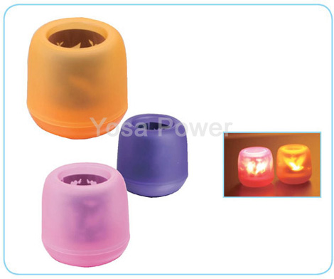 LED colored candle night light
