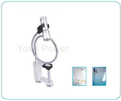 9LED 3*AAA iron BBQ magnetic desk light with flexible