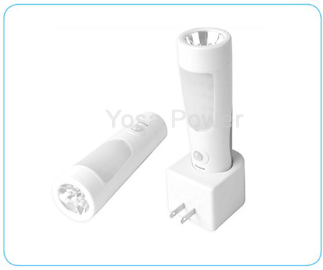 Intelligent rechargeable emergency LED sensor light and torch