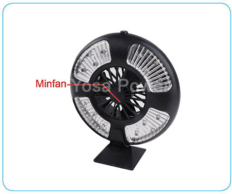16LED 4*AA mini fan  Tent Lamp