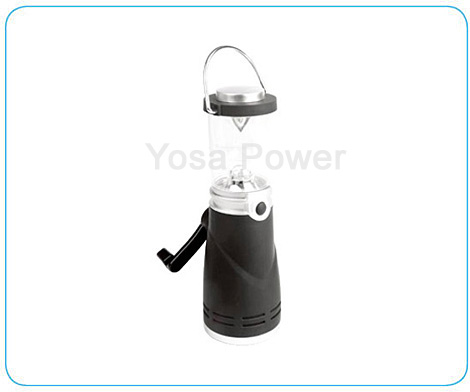 4LED 3*AAA rechargeable camping lamp with dynamo crank