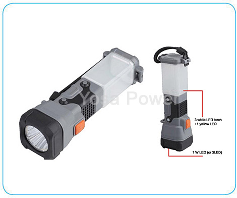3xAA multi-function camping light and flashlight with lanyard 