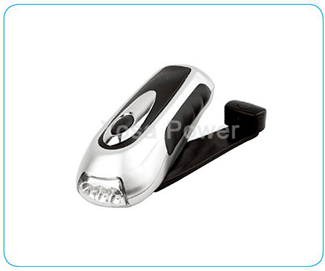3 LED Energy-saving plastic flashlight with dynamo crank
