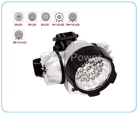 3*AAA powerfull plastic camping headlamp