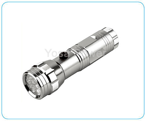 14 LED 3*AAA aluminium LED Torch with silver color