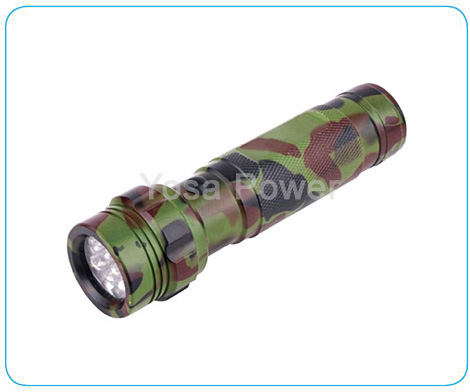 14 LED camouflage Camping flashlight with campass
