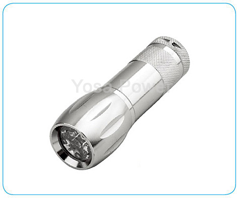 9 LED aluminium LED spotlight with silver color