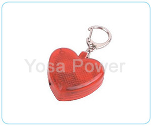 Flower shape 2LED mini plastic keychain torch
