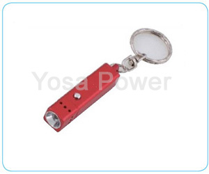 LED 4*AG13 Colored aluminium flashlight with key ring