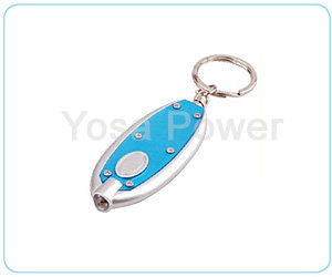 2*CR1220 promotional keychain plastic LED torch