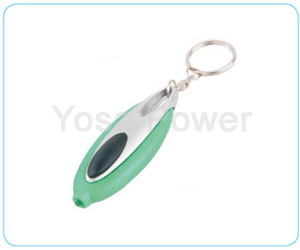 2*AG11 promotional colored keychain plastic LED flashlight